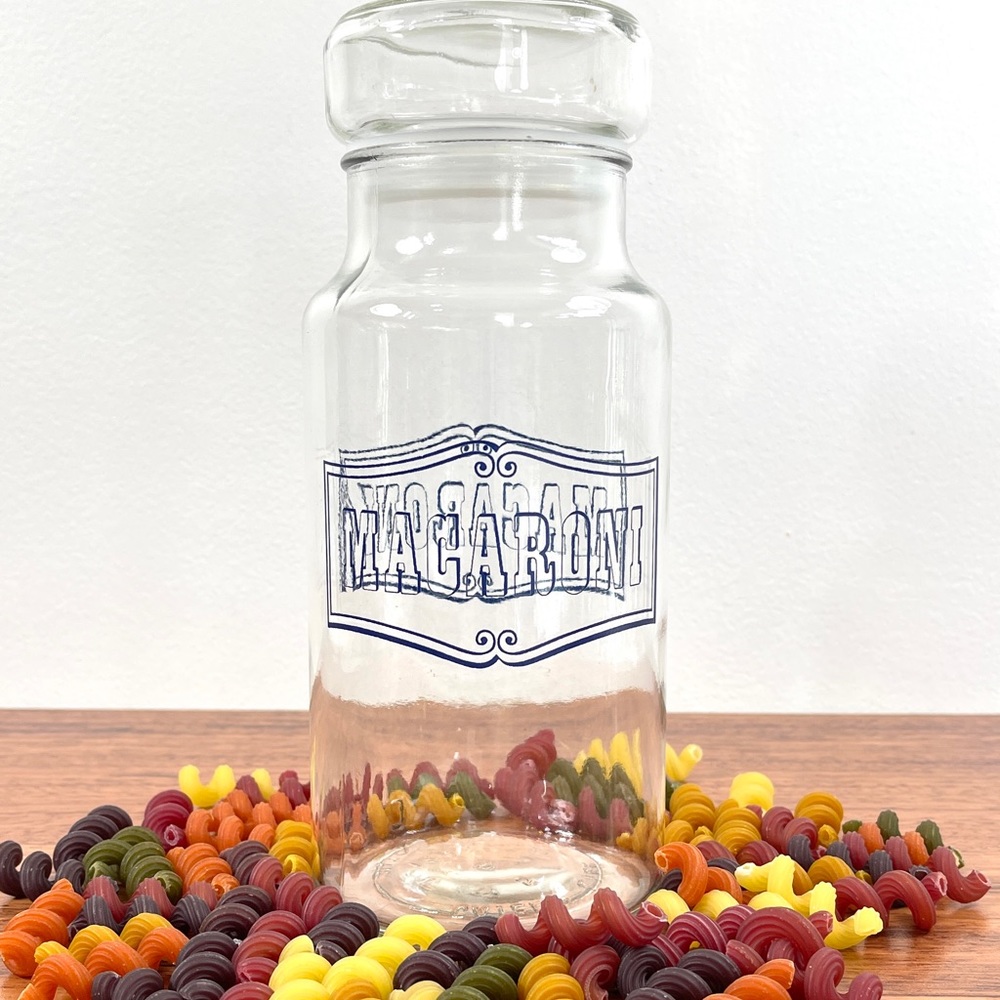 Retro Catelli Macaroni/Spaghetti Glass Storage Jar